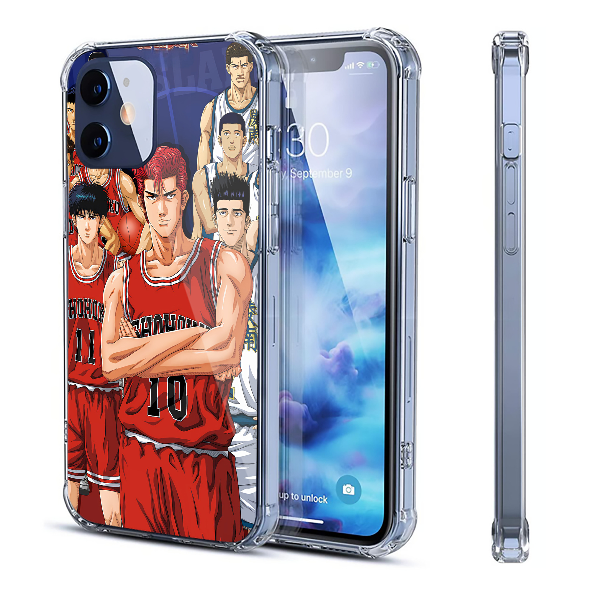 （画像用） SLAM DUNK／スラムダンク 【iPhone 12シリーズ対応】透明スマホケース（クリアソフトケース）